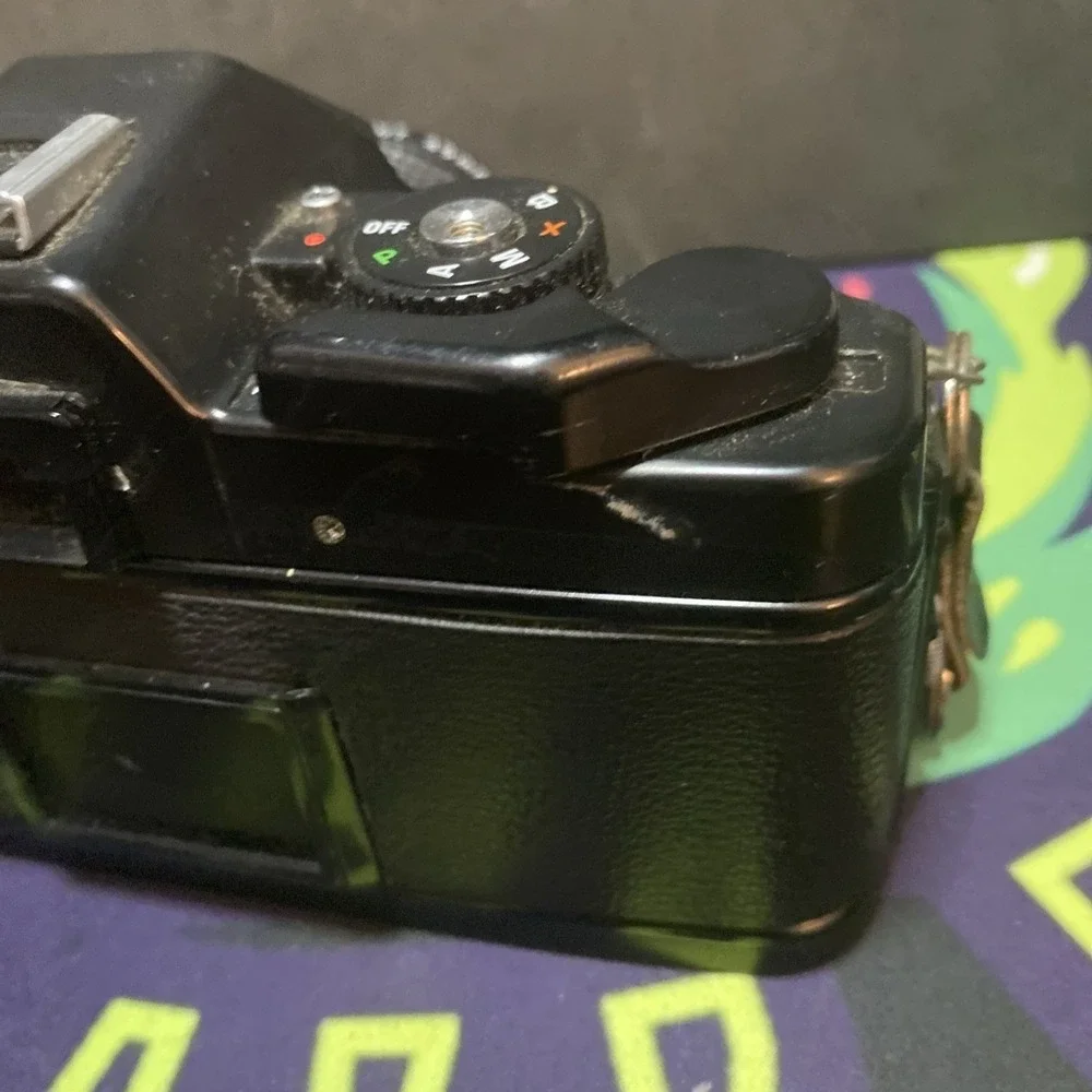 Nice Sears KSX-P Dual 2 Program 35mm Film Camera 50mm f1.7 Lens Untested A1